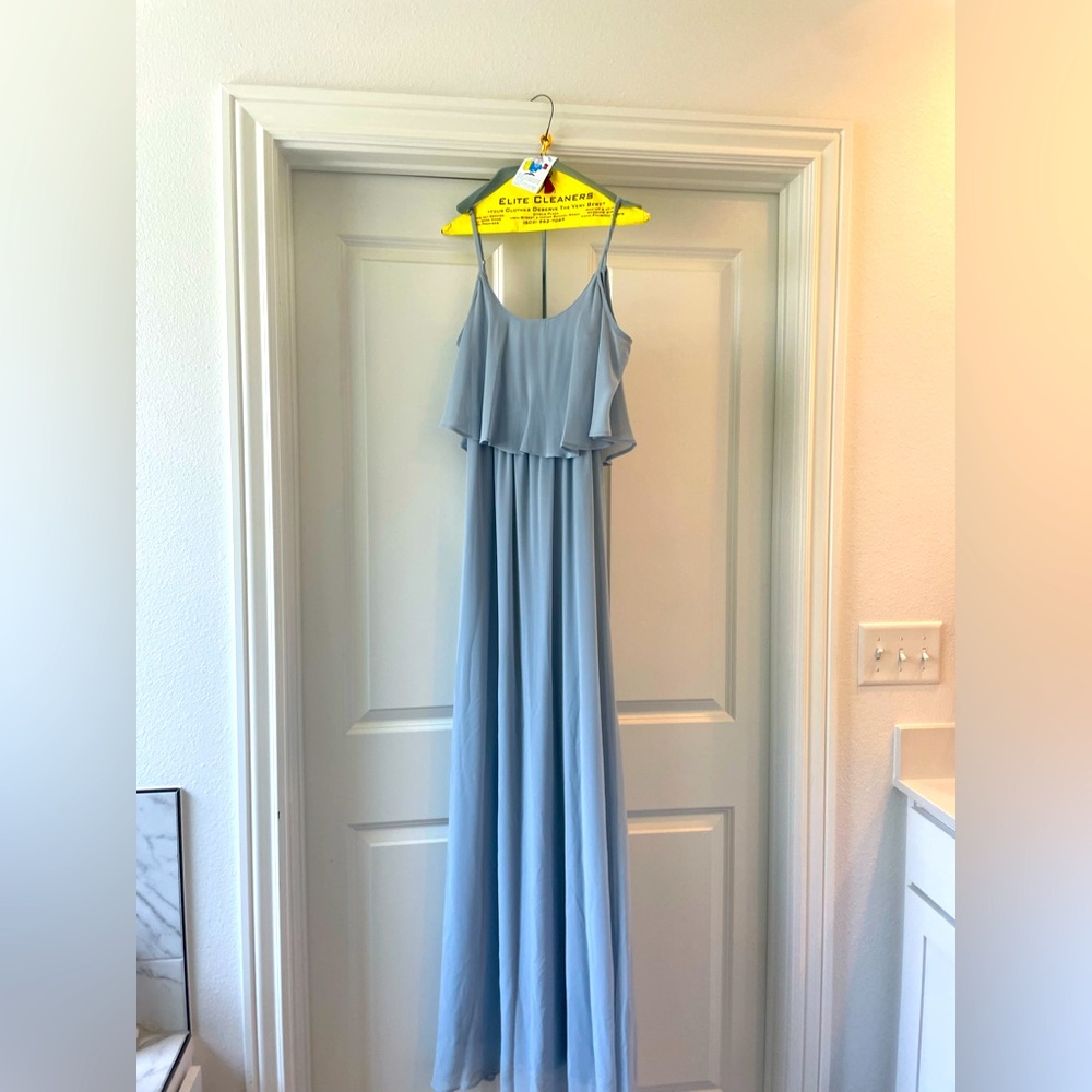 Show Me Your Mumu-Elegant Light Blue Maxi Dress